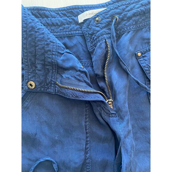 DIANE VON FURSTENBERG NAVY CAPRI JOGGER PANTS SIZE 4 - Picture 5 of 11